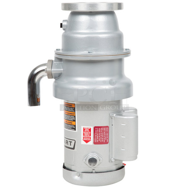 BRAND NEW SCRATCH AND DENT! Hobart FD4/50-3 Commercial Garbage Disposer with Short Upper Housing - 1/2 hp, 120/208-240 Volts, 1 Phase. 