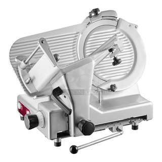 BRAND NEW SCRATCH AND DENT! Estella 348SLM12 Stainless Steel Commercial Countertop 12" Heavy-Duty Manual Meat Slicer. 115 Volts, 1 Phase. Tested and Working!