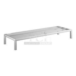 BRAND NEW SCRATCH AND DENT! Regency 600DUN2060  60" x 20" x 8" Aluminum Dunnage Rack - 1740 lb. Capacity. See Pictures for Damage.