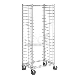 BRAND NEW SCRATCH AND DENT! Regency 600PRW20SLKD 20 Pan Side Load Wire Bun / Sheet Pan Rack - Unassembled. May Be Missing Pieces. 