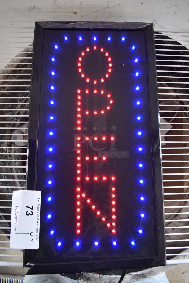 Light Up Open Sign. 10x1x19. Tested and Working!