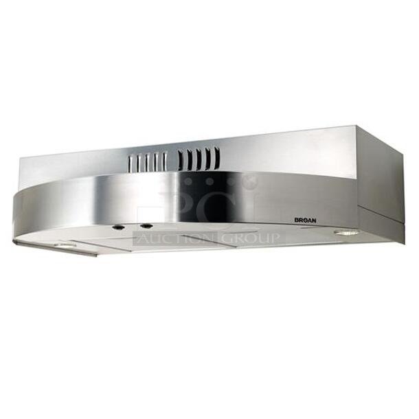 BRAND NEW SCRATCH AND DENT! Broan B3030SS Stainless Steel 30" Range Hood. Stock Picture Used For Gallery Picture. 