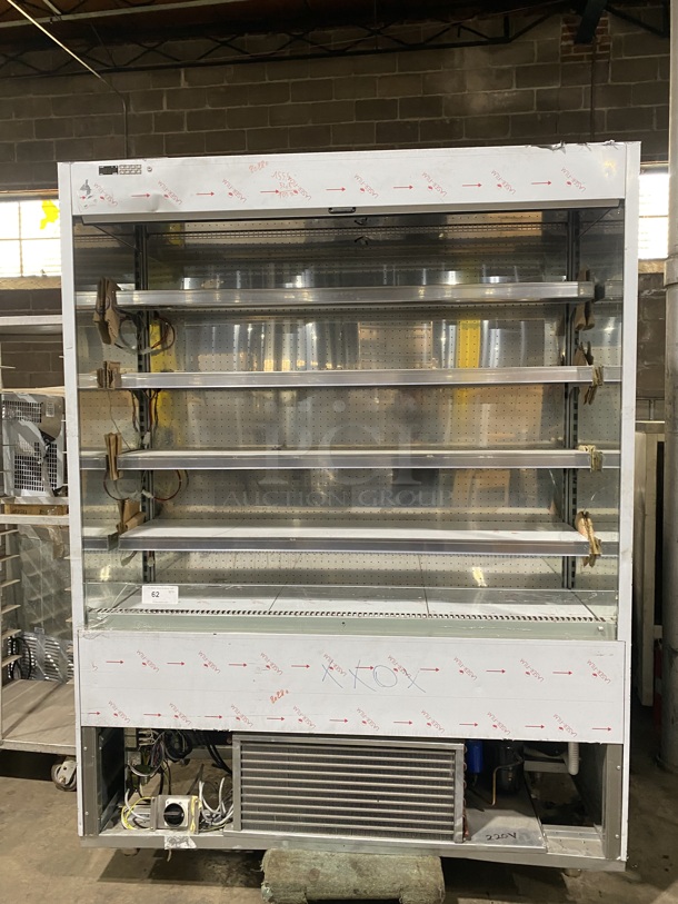 NEW NEVER USED! OUT OF THE BOX! 2016 Ciam Commercial Refrigerated Open Grab-N-Go Display Case! Solid Stainless Steel! MISSING BOTTOM FRONT COVER! Model: MURSTDL6FL15 SN: SN230416 220V 60HZ 1 Phase