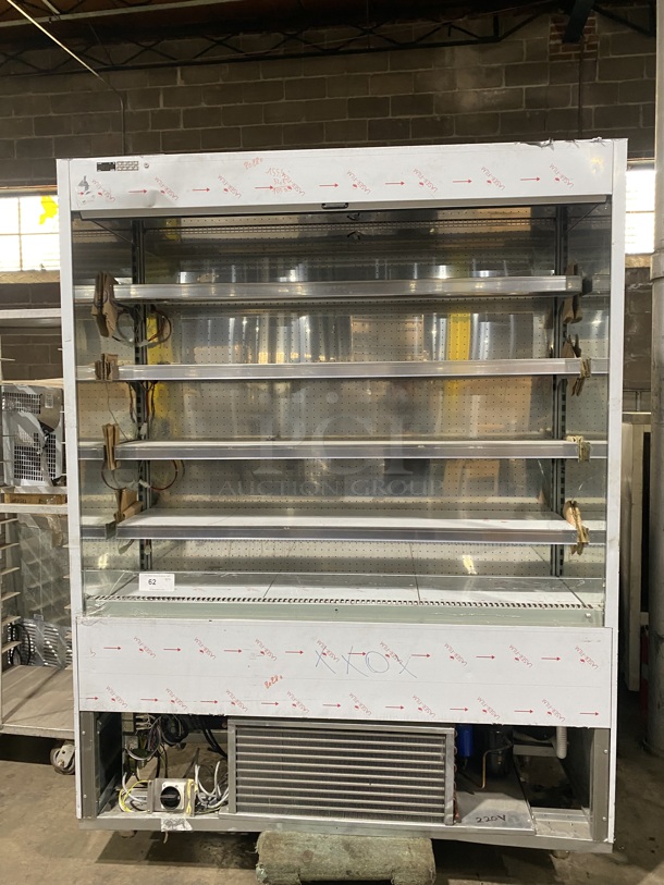 NEW NEVER USED! OUT OF THE BOX! 2016 Ciam Commercial Refrigerated Open Grab-N-Go Display Case! Solid Stainless Steel! MISSING BOTTOM FRONT COVER! Model: MURSTDL6FL15 SN: SN230416 220V 60HZ 1 Phase - Item #1127741