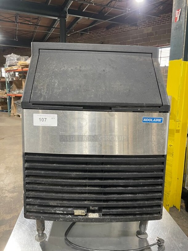 Koolaire Commercial Under The Counter Ice Making Machine! All Stainless Steel! Model KD0170A Serial 310353873! 115V 1Phase! On Legs! - Item #1144789