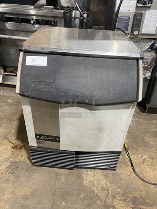 Cornelius Model CCU0220AH11 Stainless Steel Commercial Self Contained Ice Machine! MODEL CCU022AH11 SN:87B1108GC065 115V 1PH 