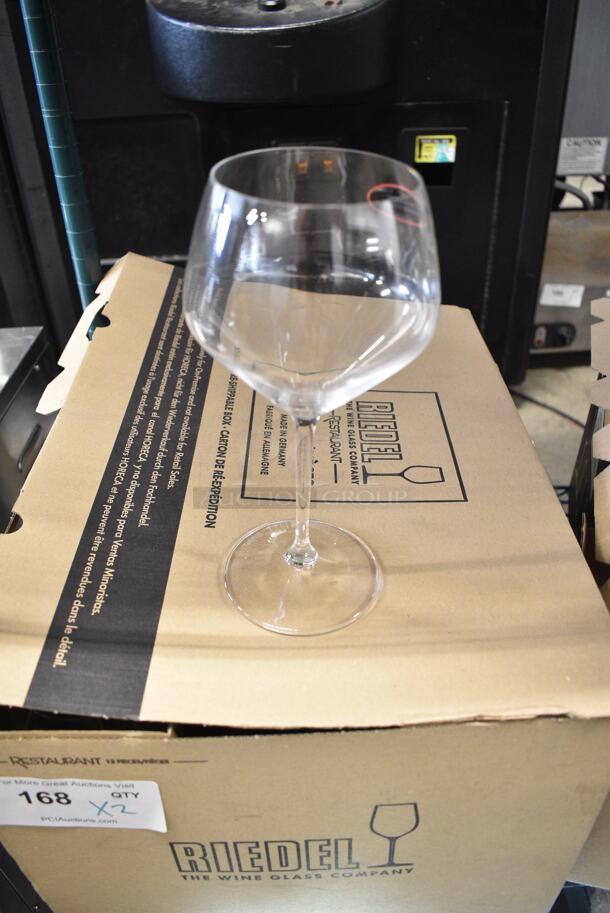 2 Boxes of 11 BRAND NEW! Riedel Chardonnay Glasses. 2 Times Your Bid! 