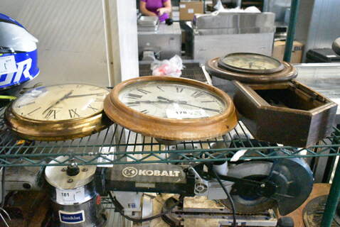 3 Various Clocks. 3 Times Your Bid! 