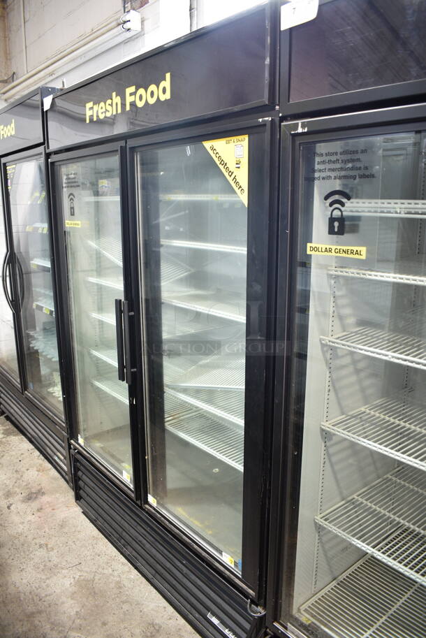 True GDM-49 ENERGY STAR Metal Commercial 2 Door Reach In Cooler Merchandiser w/ Poly Coated Racks. 115 Volts, 1 Phase. Tested and Working!