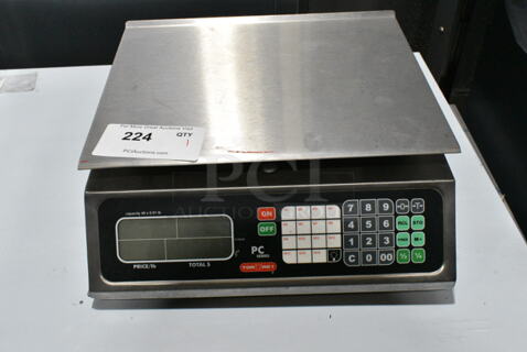 Torrey PC-40LX Metal Countertop Scale. Cannot Test Due To Plug Style