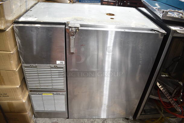 Glastender BB36-L1-XNH(R) Stainless Steel Commercial Single Door Direct Draw Kegerator w/ Couplers. 115 Volts, 1 Phase. Tested and Working!