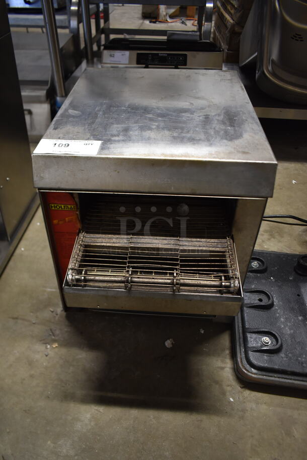 Holman BF700 Stainless Steel Commercial Countertop Electric Powered Conveyor Oven. 208 Volts, 1 Phase.