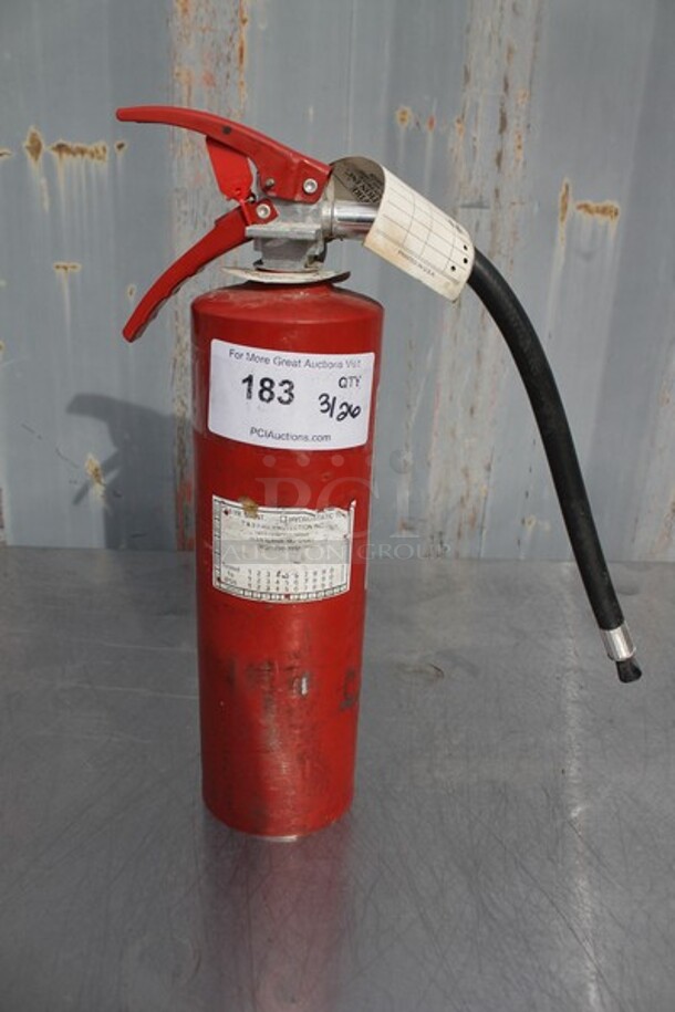 Fire Extinguisher. Buyer Must Pick Up - We Will Not Ship This Item