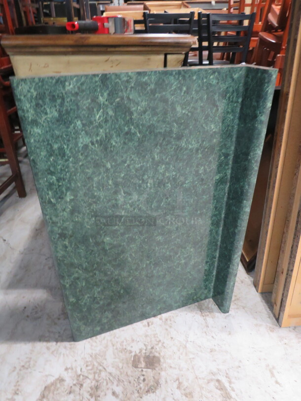 One NEW 37X25 Green Laminate Countertop. 