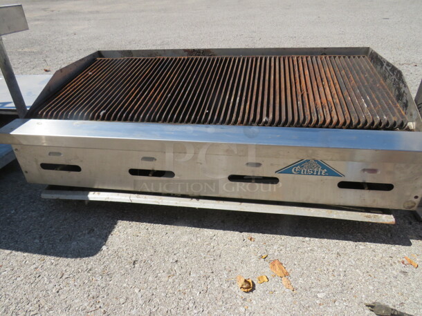 One Prince Castle Natural Gas Charbroiler. 48X28X16