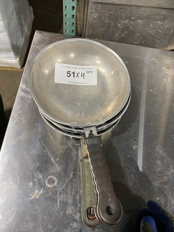 Assorted Stainless Steel Frying Pans! 4x Your Bid!