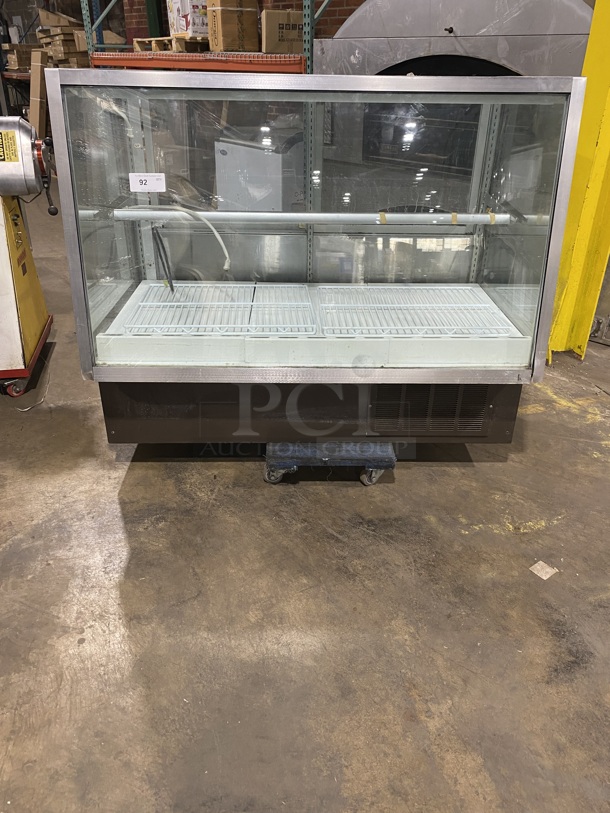 NICE!! Spartan Model:97048-48R SN:30989! Stainless Steel Commercial View-Through Refrigerated Merchandiser / Display Cooler! 120 Volts, 60 Hz, 1 Phase. 48x35x48! - Item #1127797