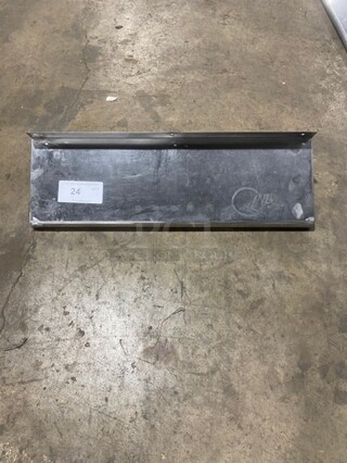 All Stainless Steel! Wall Mounted Commercial Shelf With Backsplash!