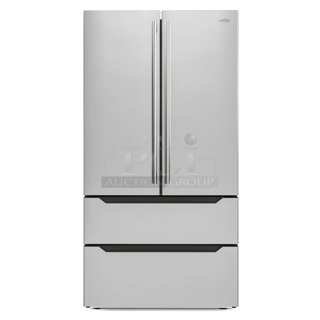 BRAND NEW SCRATCH AND DENT! KoolMore RERFDSS-22C 22.5 Cu. ft. French Door Refrigerator Deep Freezer. 115 Volts, 1 Phase. 