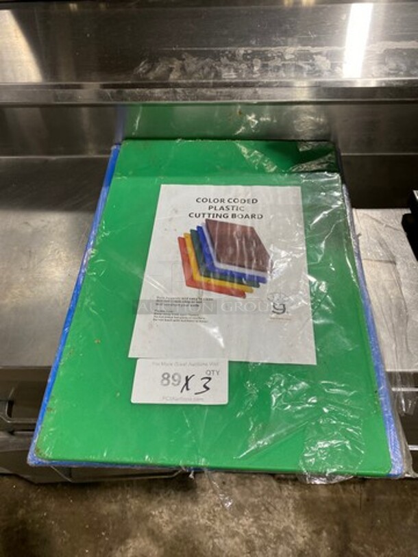 Color Coded Poly Cutting Board! 3x Your bid!