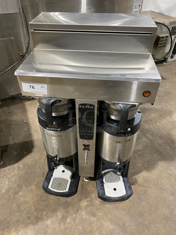 Fetco Commercial Countertop Dual Side Coffee Brewer! All Stainless Steel! On Legs! Model: CBS2052 SN: 480128147544 120/208/240V 60HZ 1/3 Phase