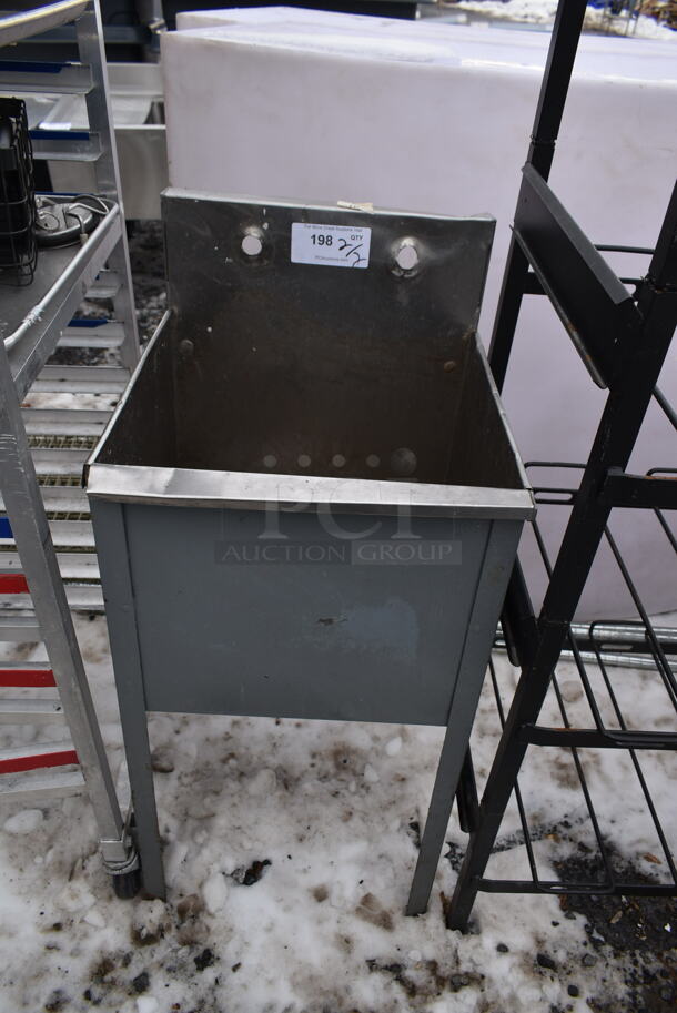 Stainless Steel Commercial Single Bay Sink.