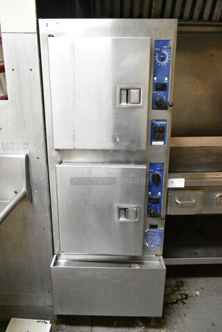 Cleveland Gemini 10 Stainless Steel Commercial Floor Style 2 Deck Steam Cabinet. (kitchen)