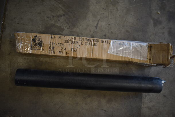 BRAND NEW SCRATCH AND DENT! Holland Stool C-30-0 Column Rod Textured Black