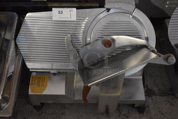 Fleetwood 312 Stainless Steel Commercial Countertop Meat Slicer w/ Blade Sharpener. 115 Volts, 1 Phase. 21x25x20. Tested and Working!