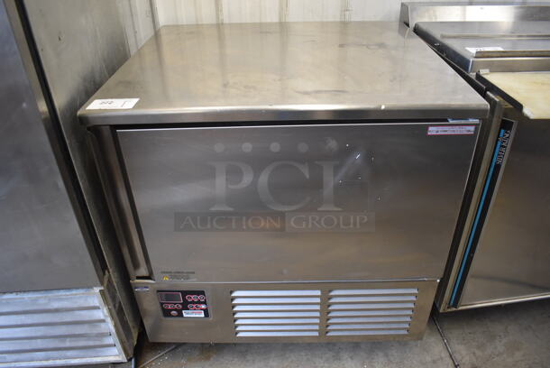 2011 Piper Products Servolift Eastern RCM054S Stainless Steel Commercial Floor Style Single Door Undercounter Blast Chiller w/ Probe on Commercial Casters. 208 Volts, 1 Phase. 31x28x35
