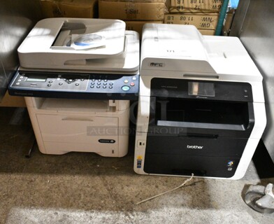 2 Various  Printer Copier Scanner Including Xerox WorkCentre 3315 and Brother MFC-9340CDW. 2 Times Your Bid! 