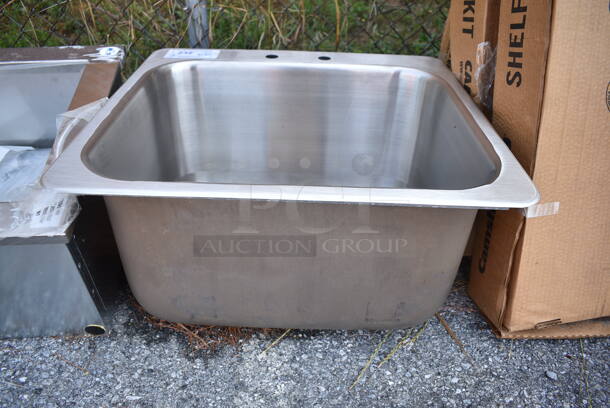 BRAND NEW! Kason 60463002008 Stainless Steel Single Bay Drop In Sink. 