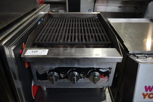 Vollrath CBL90162 Stainless Steel Commercial Countertop Natural Gas Powered Charbroiler Grill. 60,000 BTU. 