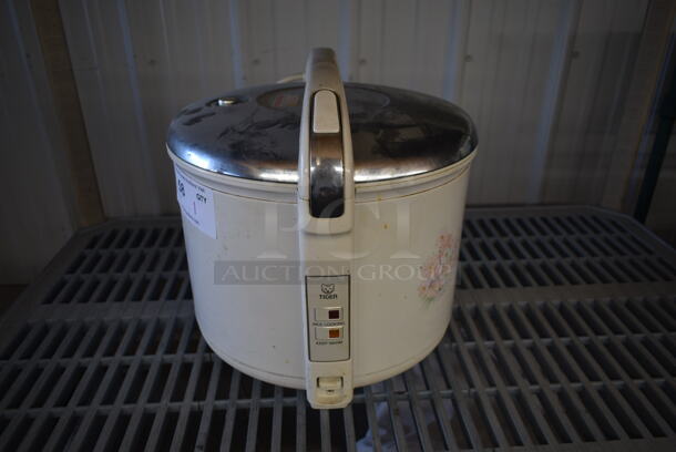 Tiger JCC-2700 Metal Countertop Rice Cooker / Warmer. 120 Volts, 1 Phase. Tested and Working!