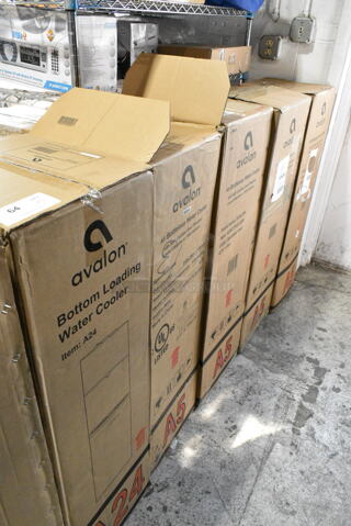 5 IN ORIGINAL BOX! Avalon Water Coolers Including Models A24, A5BOTTLELESS. 115 Volts, 1 Phase. 5 Times Your Bid! 