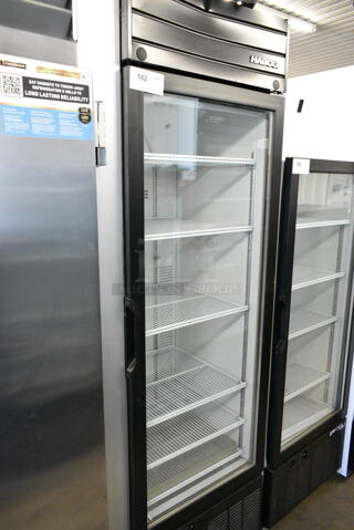 2019 Habco SE18 Metal Commercial Single Door Reach In Cooler Merchandiser w/ Poly Coated Racks. 115 Volts, 1 Phase. 