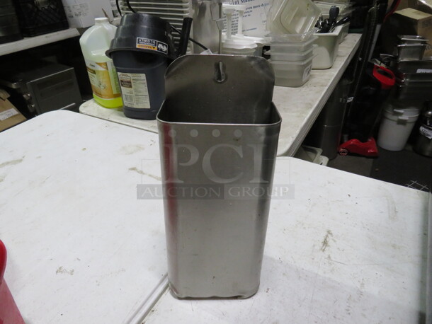 One Stainless Steel Holder. 5.5X3X12