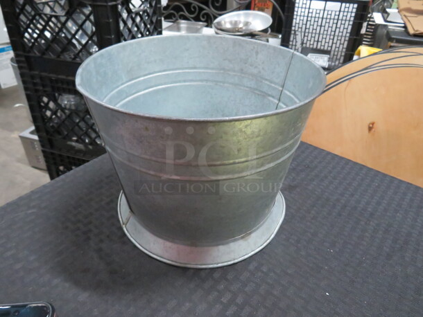 Galvanized Bucket/Holder. 5XBID