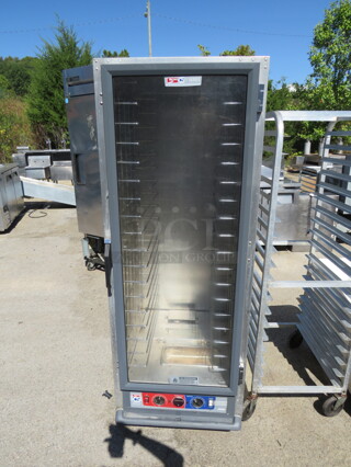 One Metro C5 1 Series Proofing And Holding Cabinet On Casters. Model# C5CME046182. 25X31X70