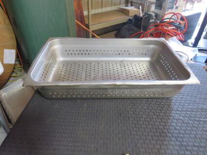 Full Size 4 Inch Deep Perforated Hotel Pan. 2XBID