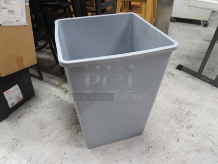 One Rubbermaid 35 Gallon Trash Can. #3958. 19.5X19.5X28. $141.39