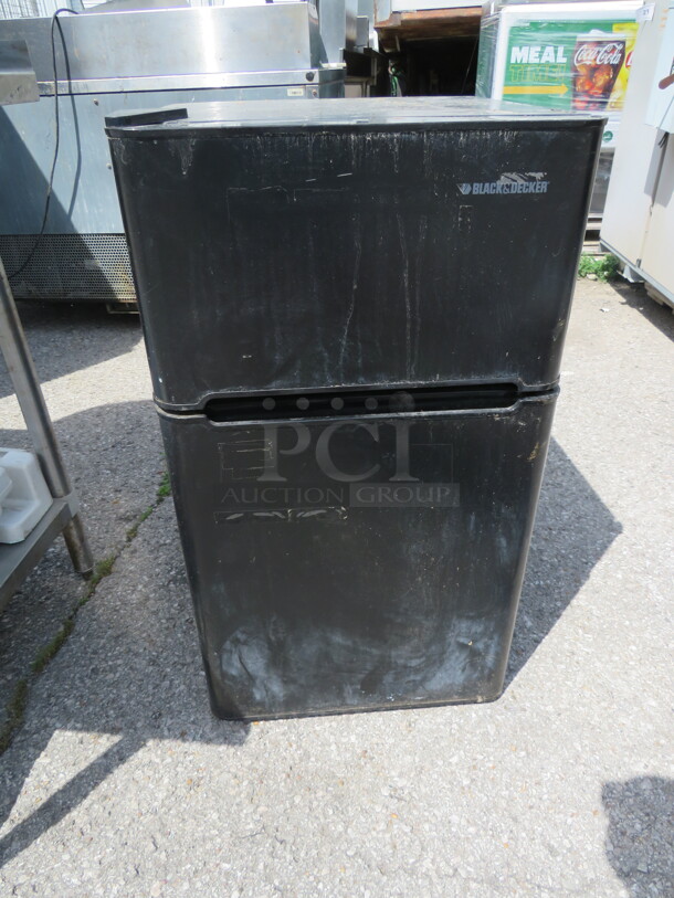 One Black And Decker Under Counter Refrigerator/Freezer. Model# BCD33B. 115 Volt. 19X19.5X33.5.