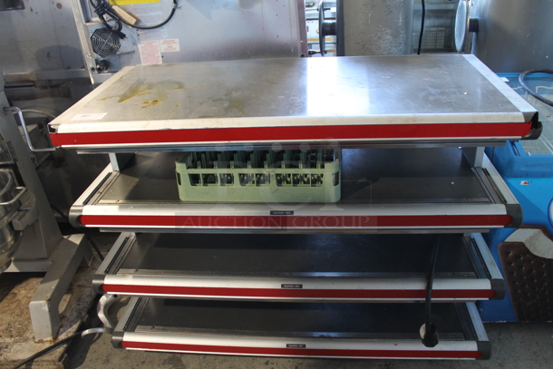 Hatco GR2SDH-48T Stainless Steel Commercial 3 Tier Warming Display Merchandiser. 120/208-240 Volts. 