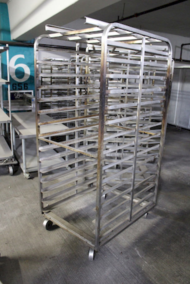 Baxter BXDSS-15B2 Roll-In Double Oven Rack (15) Slides Hold (30) 18". 36x28-1/2x70