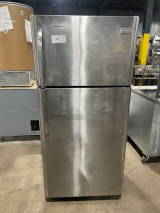 Frigidaire Stainless Steel Refrigerator/Freezer Combo! With Racks & Shelves! 115V 1 Phase! Model: FFTR18D2QS3 SN:BA54213629!