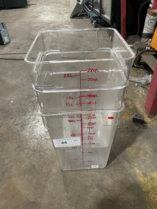 ALL ONE MONEY! Thunder Group Commercial Poly Food Measuring Bins! 