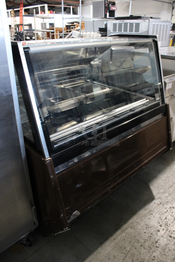 Metal Commercial Floor Style Gelato Case Merchandiser. 48x48x50. Cannot Test Due To Plug Style