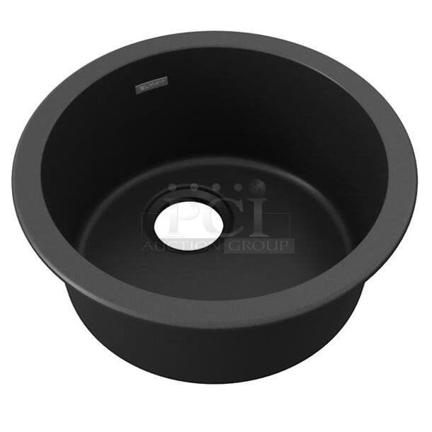 BRAND NEW SCRATCH AND DENT! Elkay ELG16FBGYO Round Drop In Sink Basin. Stock Picture Used For Gallery Picture.