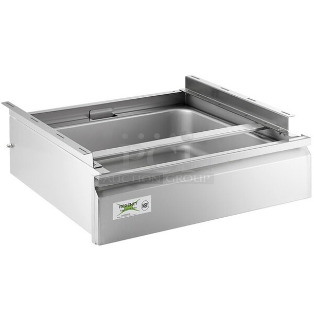 BRAND NEW SCRATCH AND DENT! Regency 600DR2020 20" x 20" x 5" Drawer with Stainless Steel Front