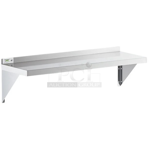 BRAND NEW SCRATCH AND DENT! Regency 600WS1248 18 Gauge Stainless Steel 12" x 48" Solid Wall Shelf